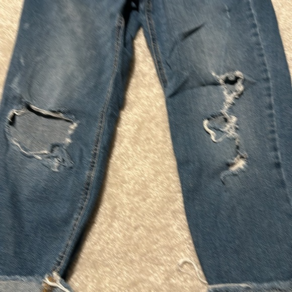 Indigo Blue over the bump maternity jeans - Picture 2 of 4